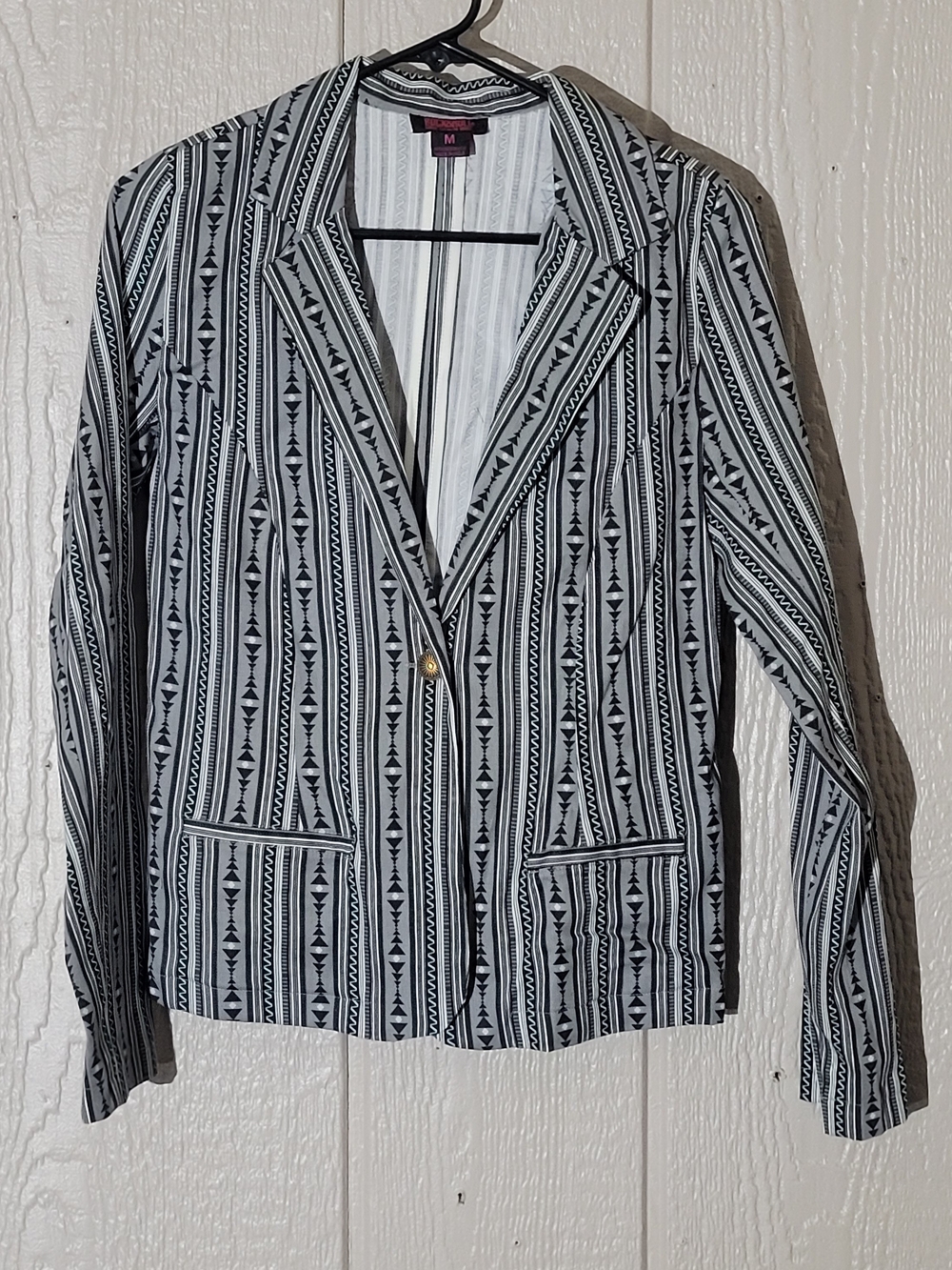 Womens Western Patterned Blazer